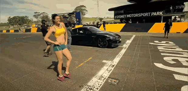 Perky Michelle Jenneke Continues To Brand On 'Top Gear'