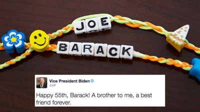 OMG: Joe Biden Made Obama Friendship Bracelets So They’ll Be BFFs 4Eva