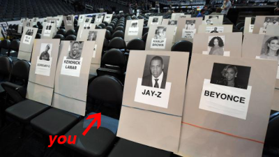 What It’s Like Being A Seat Warmer For The Biggest Stars At The Grammys