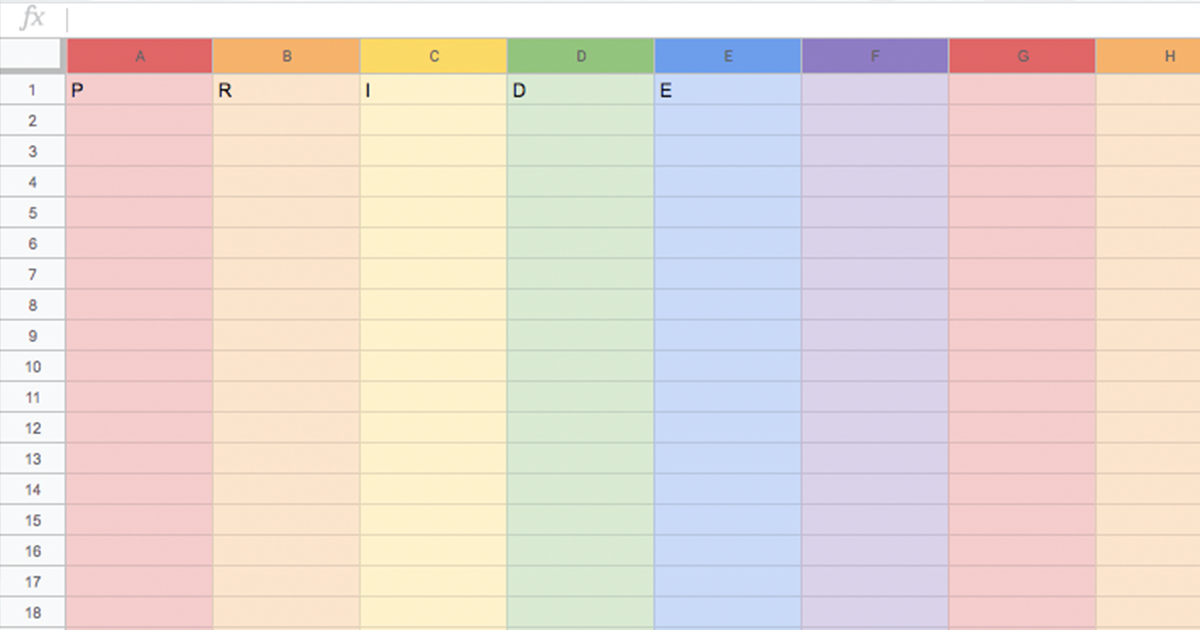 This secret Google Sheets Pride hack will brighten up your day