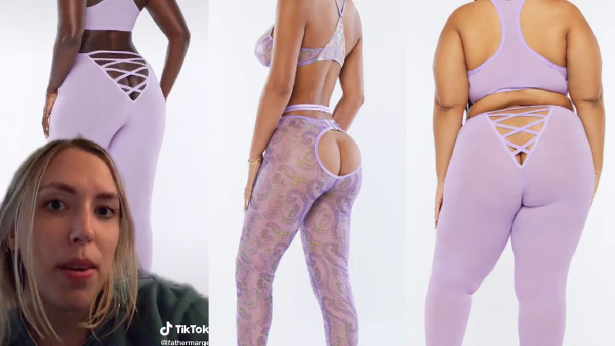 Rihanna's lingerie leggings makes social media debate butt-baring