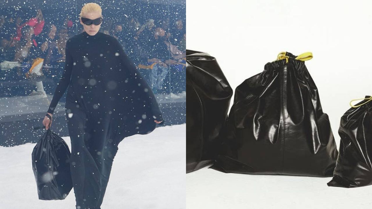 Balenciaga keeps with trashed theme with new bags