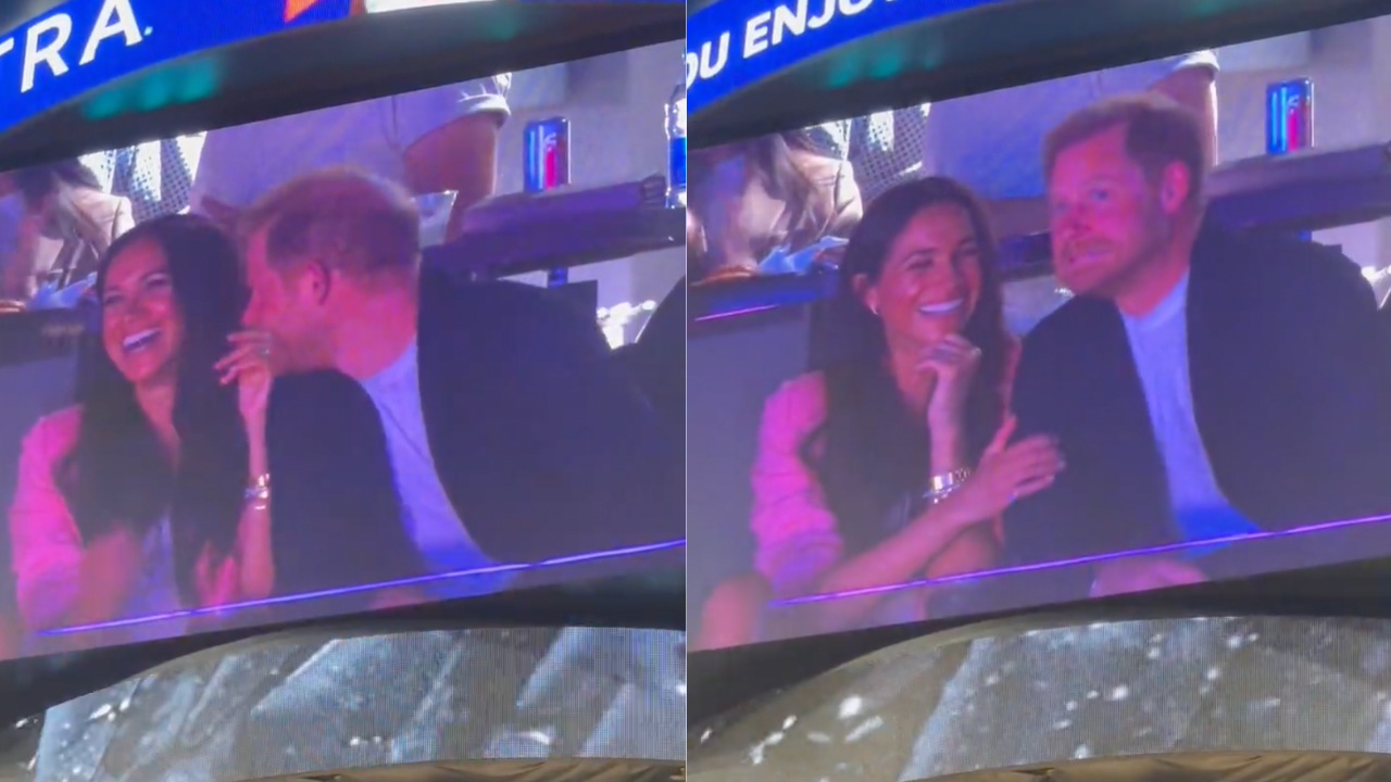 Prince Harry Gets Rejected By Meghan Markle On A NBA Kiss Cam