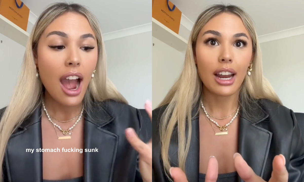 Aussie TikToker Erika talking about her NRL affair