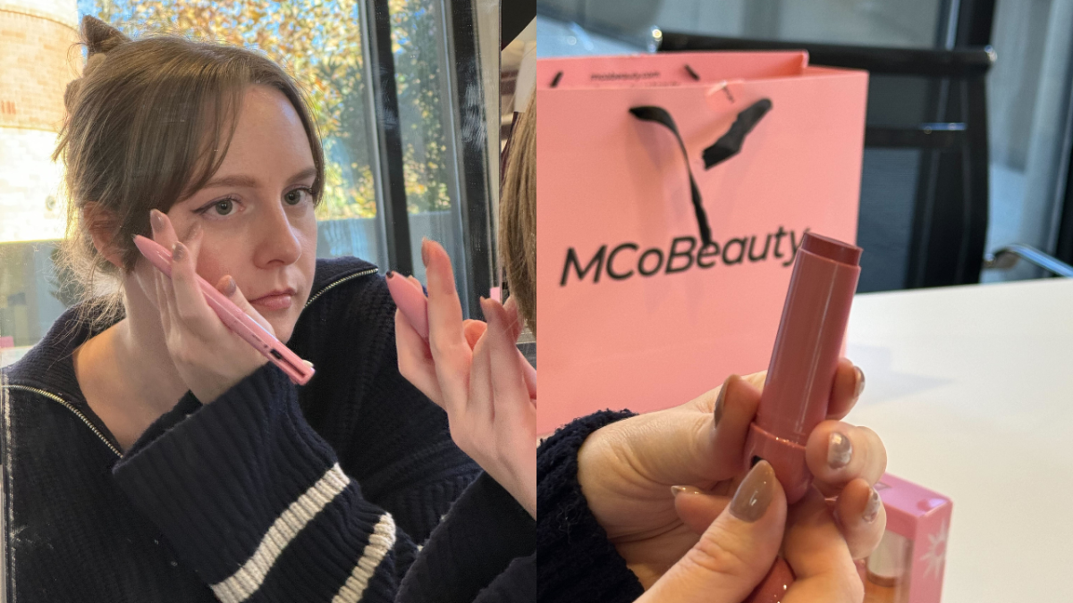 Trying on MCoBeauty Products