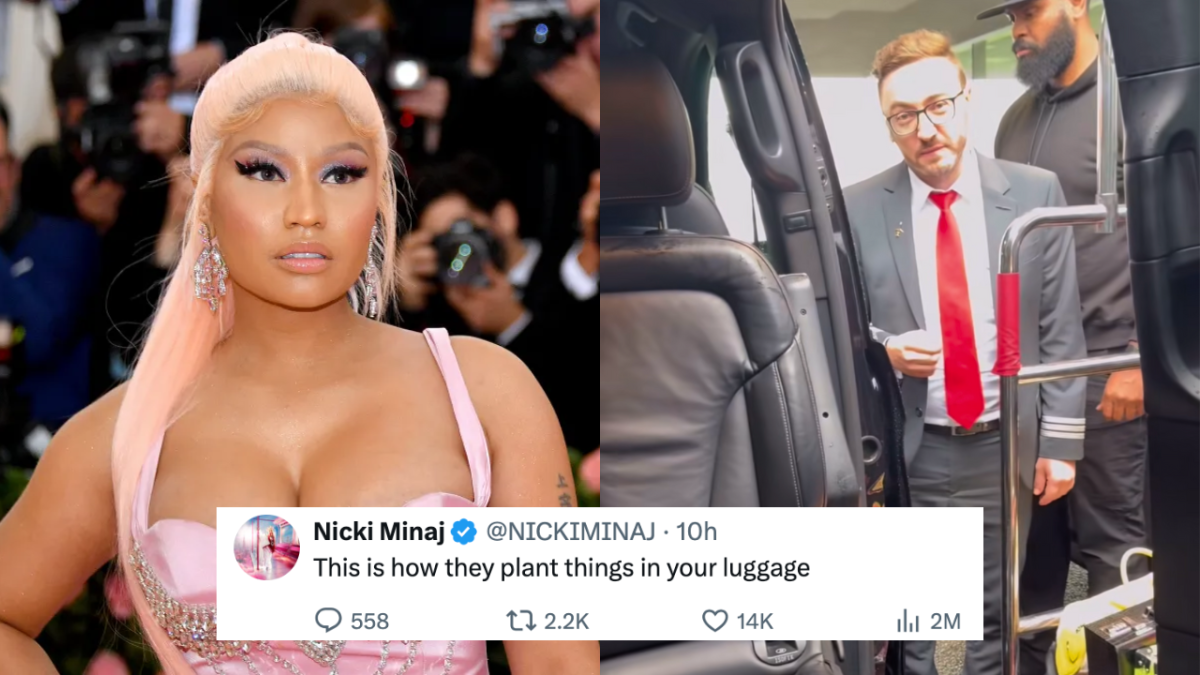 Nicki Minaj has been arrested in The Netherlands after the rapper was accused of exporting "soft drugs". Minaj was scheduled to perform a show in her Pink Friday 2 tour in Manchester that evening. It was eventually cancelled due to the musician being delayed leaving Europe.