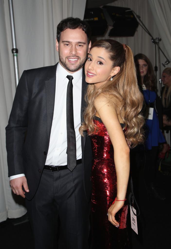 Scooter Braun with Ariana Grande