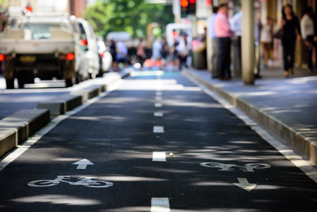 Bike lane in Australia