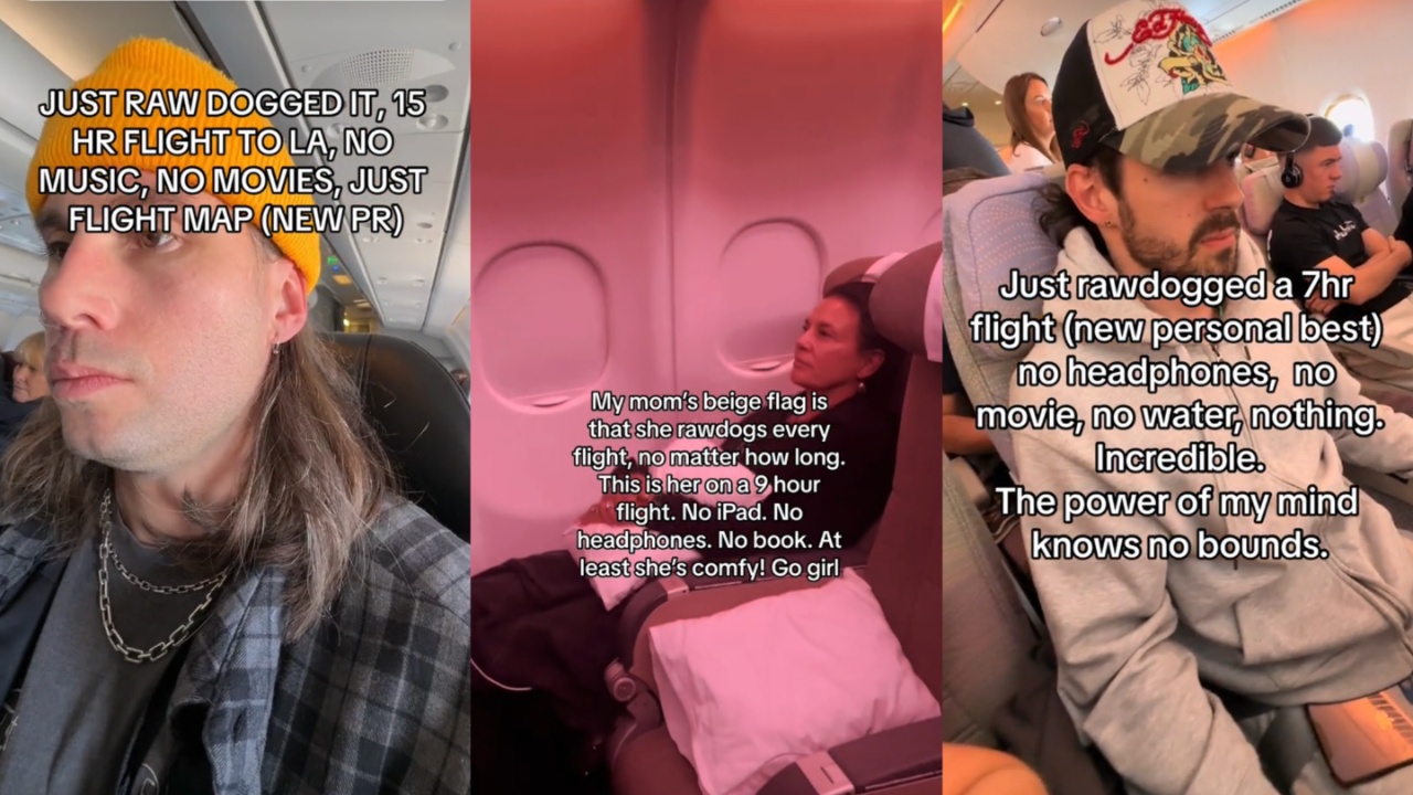 Rawdogging Flights Is The New Way Men Are Flexing That In-Flight Entertainment Is For Chumps
