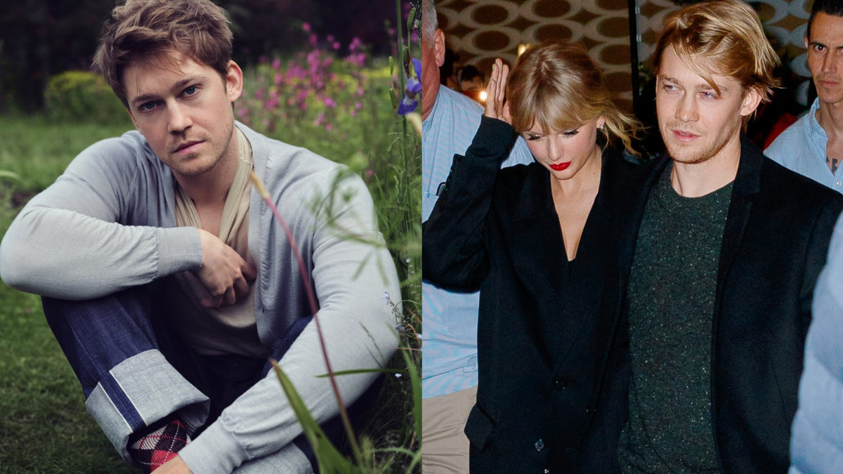 Taylor Swift and Joe Alwyn in the Sunday Times photoshoot where he talked about their split