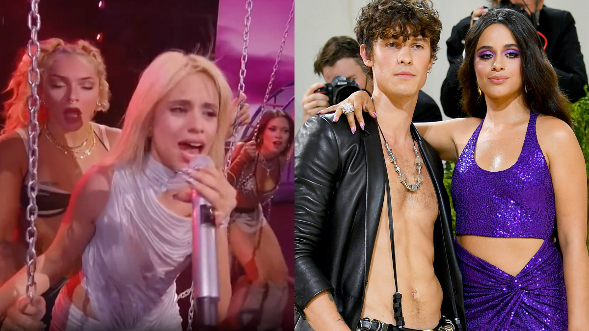 Camila Cabello performing June Gloom from C,XOXO at Rock in Rio 2024 in Lisbon, Portugal, Shawn Mendes and Camila Cabello at the Met Gala