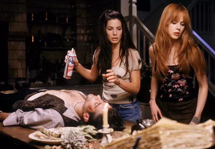 Practical Magic with Nicole Kidman and Sandra Bullock as Gillian and Sally Owens