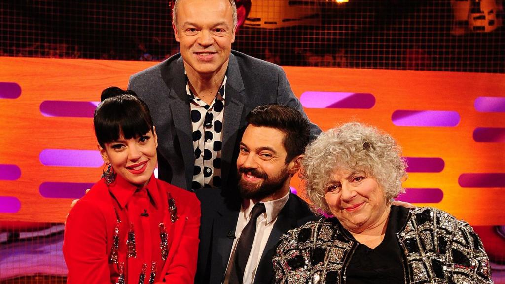 Don't be fooled by their smiles, there was nothing but tension in the air. (Photo credit: The Graham Norton Show)