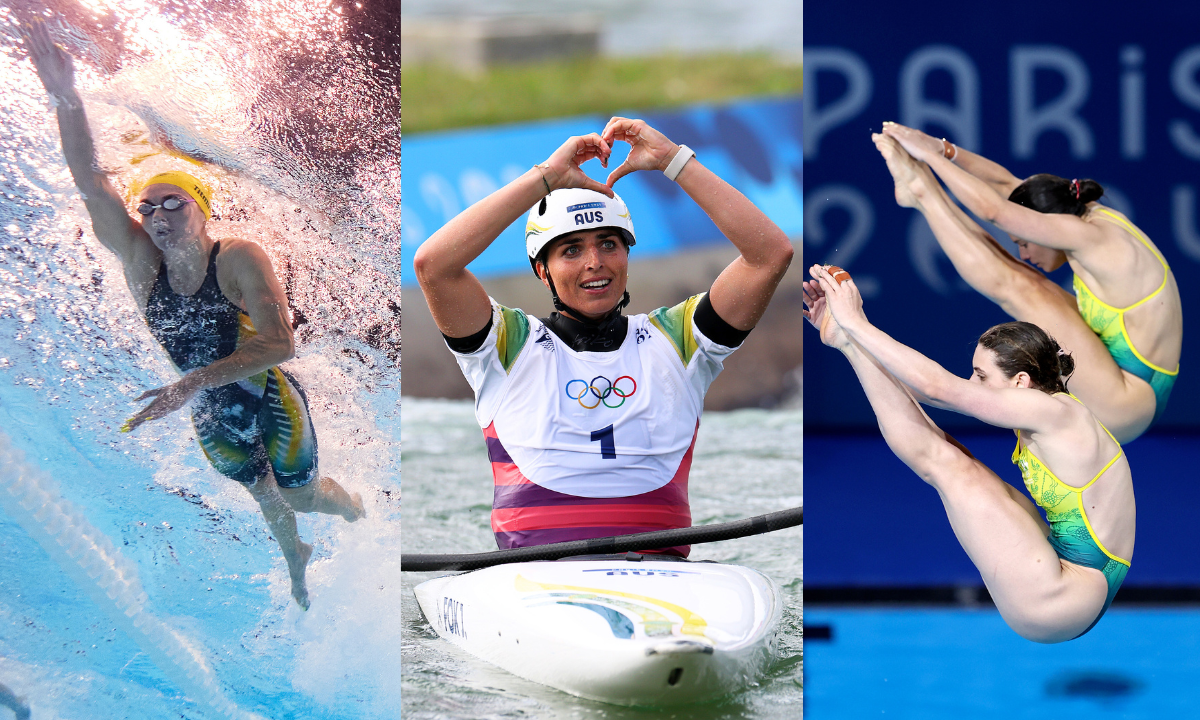 female olympic athletes from team australia including jess fox competing